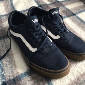 Navy blue vans skate shoes new
